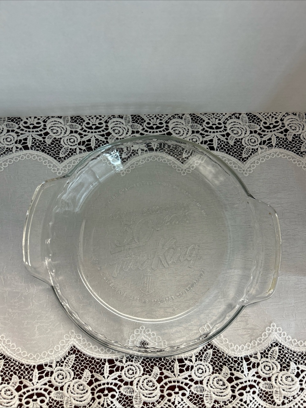 Fire King 50 Years Anniversary Glass 9" Inch Pie Baking Plate Dish